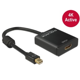 DeLOCK 62611 cavo e adattatore video 0,2 m Mini DisplayPort HDMI tipo A (Standard) Nero