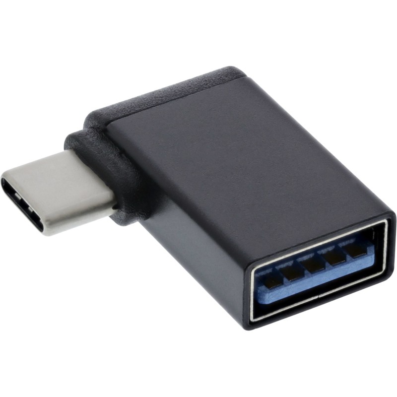 InLine Adattatore OTG USB 3.2 Gen.2 , da USB-C F a USB A F, angol.90°