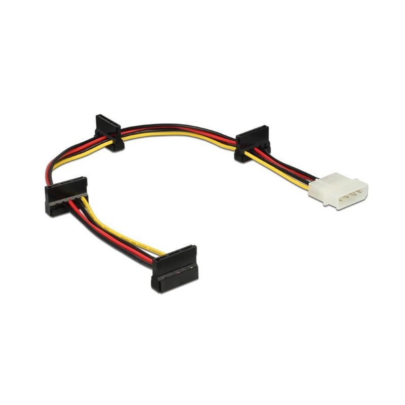 DeLOCK 0.4m, Molex 4p 4xSATA 15p 0,4 m