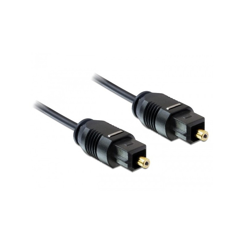 DeLOCK 1m Toslink Standard cavo audio Nero