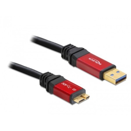 DeLOCK 3.0m 3.0 USB A-micro-B cavo USB USB 3.2 Gen 1 (3.1 Gen 1) 3 m Micro-USB B