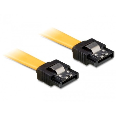 DeLOCK 0.3m SATA M M cavo SATA 0,3 m Giallo