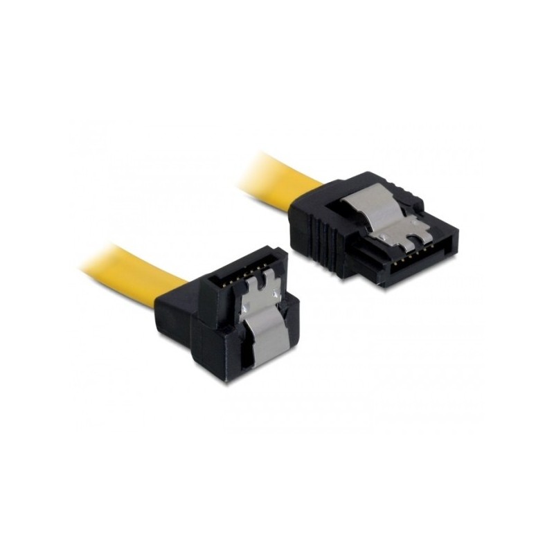 DeLOCK 0.3m SATA M M cavo SATA 0,3 m Giallo