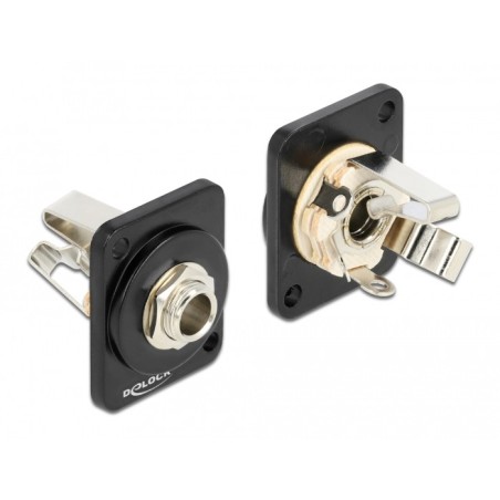 DeLOCK Modulo di Tipo-D 6,35 mm 3 pin jack stereo femmina per saldare il connettore