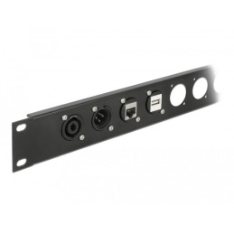 DeLOCK Modulo di Tipo-D 6,35 mm 3 pin jack stereo femmina per saldare il connettore