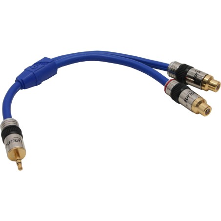 InLine Cavo Audio Jack 3,5mm maschio a 2x RCA femmina, 0,25m, PREMIUM