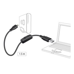 DeLOCK 84803 cavo USB USB 2.0 1,5 m USB A Micro-USB B Nero