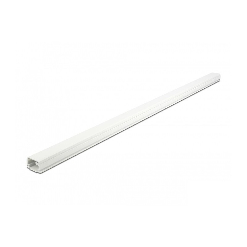 DeLOCK Passacavi con coperchio 22 x 15 mm - lunghezza 1 m bianco