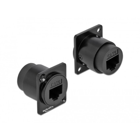 DeLOCK Modulo di Tipo-D RJ45 Cat.6 femmina per femmina