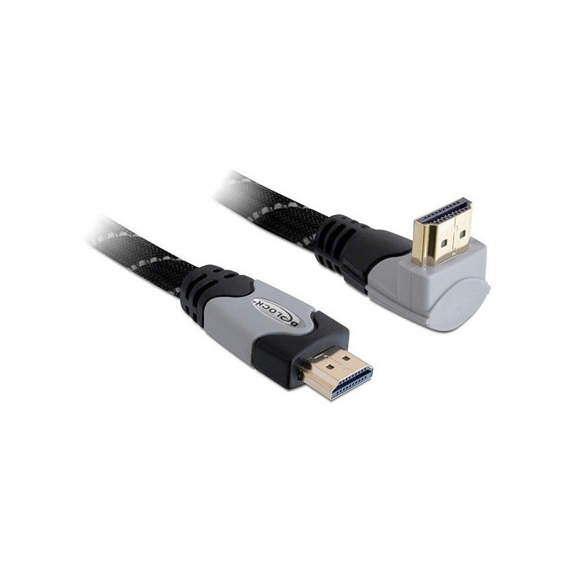 DeLOCK 1m High Speed HDMI 1.4 cavo HDMI HDMI tipo A (Standard) Nero, Grigio