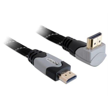 DeLOCK 1m High Speed HDMI 1.4 cavo HDMI HDMI tipo A (Standard) Nero, Grigio