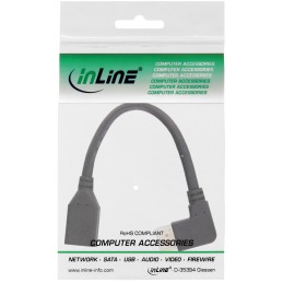 InLine Cavo adattatore DisplayPort 1.4 ST BU, 8K4K, ad angolo retto