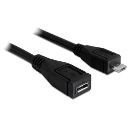 DeLOCK 83248 cavo USB USB 2.0 1 m Micro-USB B Nero