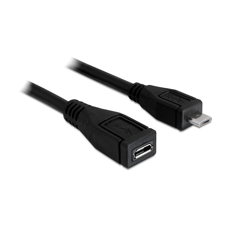 DeLOCK 83248 cavo USB USB 2.0 1 m Micro-USB B Nero