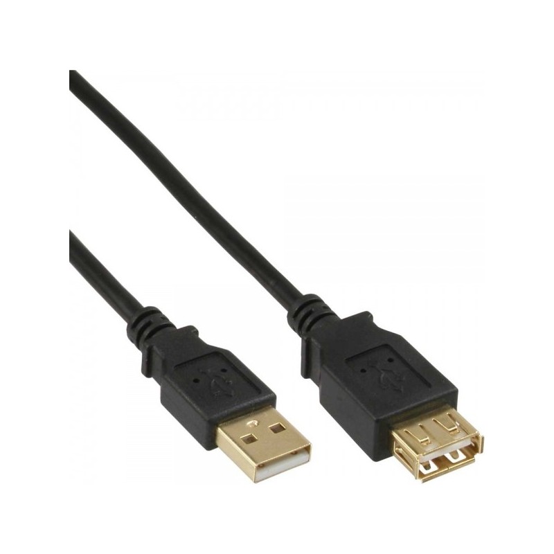 InLine 4043718125128 cavo USB USB 2.0 5 m USB A Nero