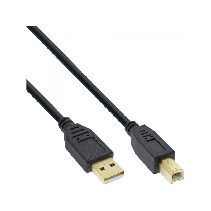 InLine 4043718125074 cavo USB USB 2.0 10 m USB A USB B Nero