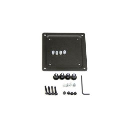 Ergotron 75 mm to 100 mm Conversion Plate Kit Nero Acciaio