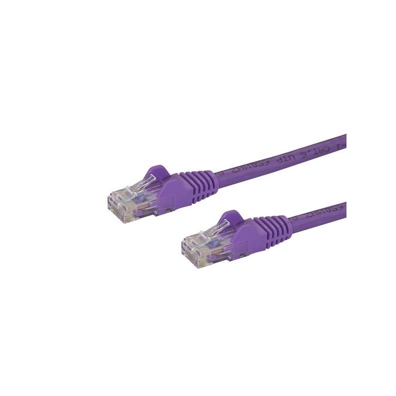 StarTech.com Cavo di Rete Viola Cat6 UTP Ethernet Gigabit RJ45 Antigroviglio - 50cm