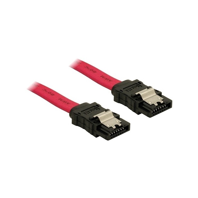 DeLOCK SATA Cable - 0.5m cavo SATA 0,5 m Rosso