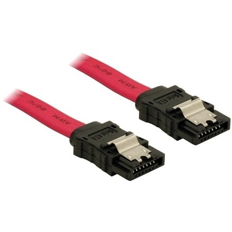 DeLOCK SATA Cable - 0.5m cavo SATA 0,5 m Rosso