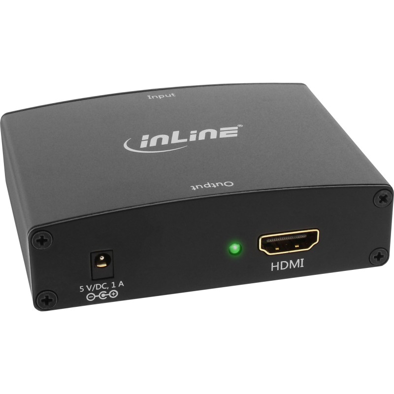 InLine Adattatore VGA + Audio (RCA) a HDMI, FullHD 1080p, Audio Stereo