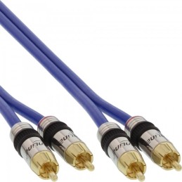 InLine 4043718108367 cavo audio 30 m 2 x RCA Blu