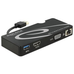 DeLOCK 62461 adattatore grafico USB Nero