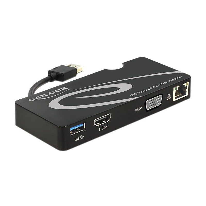 DeLOCK 62461 adattatore grafico USB Nero