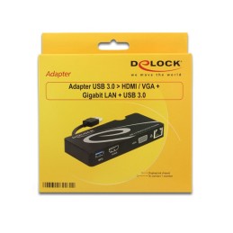 DeLOCK 62461 adattatore grafico USB Nero