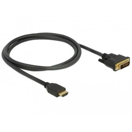 DeLOCK 85652 cavo e adattatore video 1 m HDMI tipo A (Standard) DVI Nero