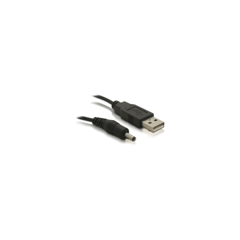 DeLOCK USB cable Power-Kabel,3,1mm Hohlst. Nero 1,5 m USB A