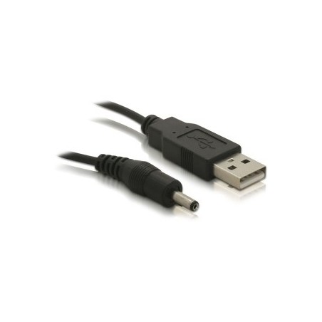 DeLOCK USB cable Power-Kabel,3,1mm Hohlst. Nero 1,5 m USB A