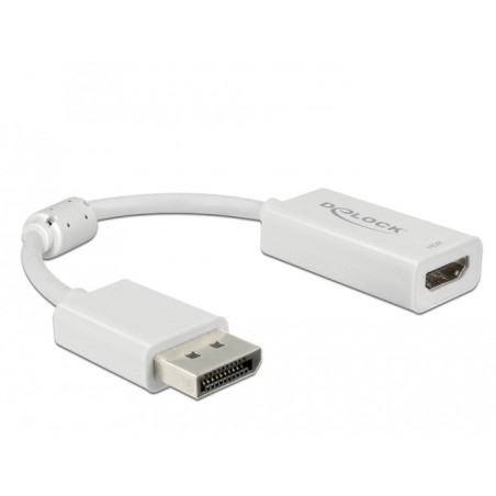 DeLOCK 63936 cavo e adattatore video 0,1 m DisplayPort HDMI Bianco