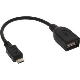 InLine OTG Adattatore Micro-USB B maschio   A femmina, cavo 0,1m