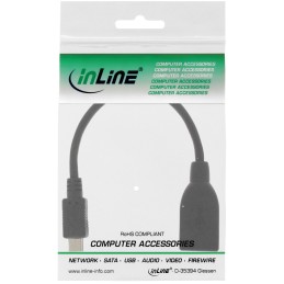 InLine OTG Adattatore Micro-USB B maschio   A femmina, cavo 0,1m