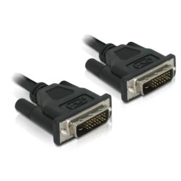 DeLOCK DVI 24+1 Cable 0.5m male male cavo DVI 0,5 m DVI-D Nero