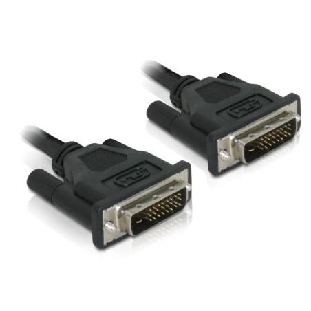 DeLOCK DVI 24+1 Cable 0.5m male male cavo DVI 0,5 m DVI-D Nero