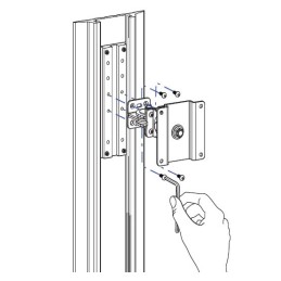 Ergotron Track Mount Bracket Kit Alluminio