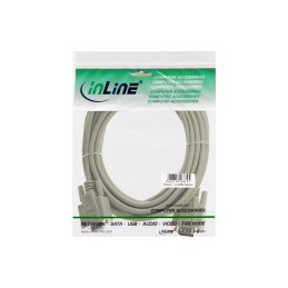 InLine Cavo VGA, Sub-D 15pin maschio   femmina, 10m, beige