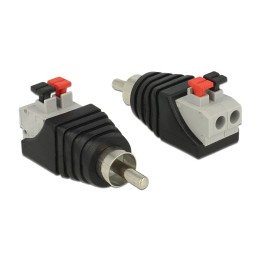 DeLOCK 65566 adattatore per inversione del genere dei cavi RCA Nero, Grigio, Rosso