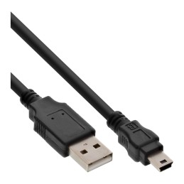 InLine Cavo USB 2.0 Mini, Am  Bm(5pol.), Sony, Casio, Palm, Canon, HP, 1,5m