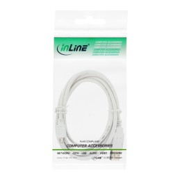 InLine Cavo USB 2.0 Micro, A maschio   Micro B maschio, bianco, 0,5m