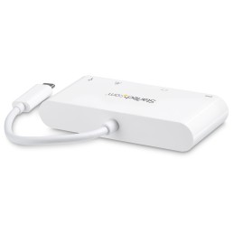 StarTech.com Adattatore Multiporta per Portatili USB-C - Power Delivery - DVI - GbE - USB 3.0