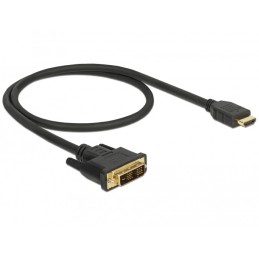 DeLOCK 85581 cavo e adattatore video 0,5 m HDMI tipo A (Standard) DVI-D Nero