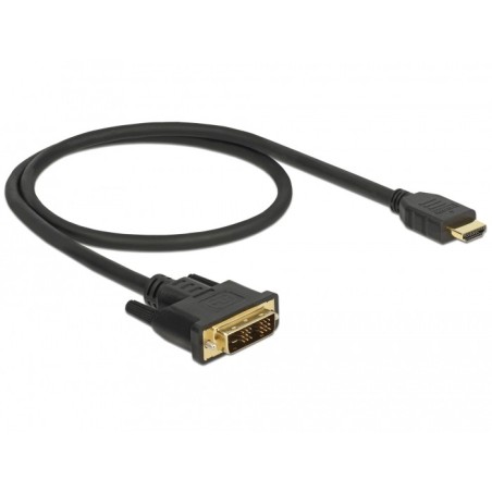 DeLOCK 85581 cavo e adattatore video 0,5 m HDMI tipo A (Standard) DVI-D Nero