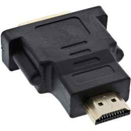 InLine Adattatore HDMI-DVI, Tipo A Maschio a DVI-D 24+1 Femmina, dorato, 4K2K