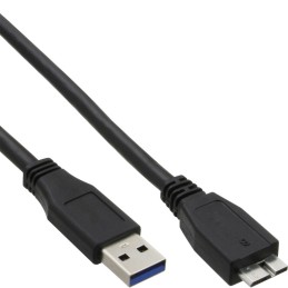 InLine 35405 cavo USB USB 3.2 Gen 1 (3.1 Gen 1) 0,5 m USB A Micro-USB B Nero