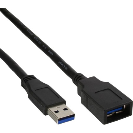 InLine 35610 cavo USB USB 3.2 Gen 1 (3.1 Gen 1) 1 m USB A Nero