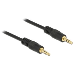 DeLOCK 0.5m 3.5mm M M cavo audio 0,5 m Nero