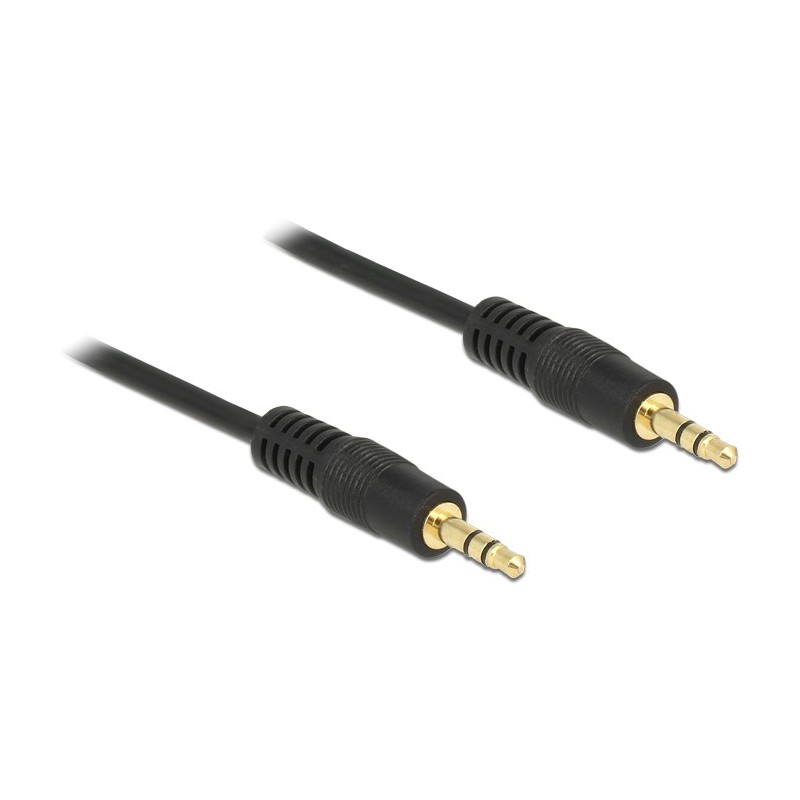 DeLOCK 0.5m 3.5mm M M cavo audio 0,5 m Nero